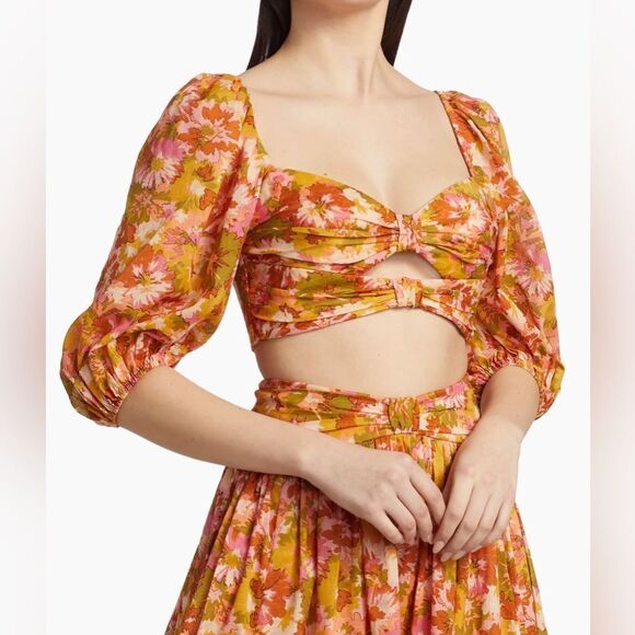 Zimmermann Violet Crop Top size 3/us size 10 - Picture 1 of 14